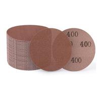 UMXIUO 50 Pièces Disque Abrasif 125 mm Maille, Papier a Poncer 400 Grains Anti-colmatage pour Ponceuse Excentrique Ponçage et Polissage du Bois, des Murs, de la Peinture, du Métal