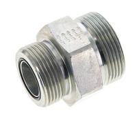 UN 1-11/16''-12 x UN 1-7/16''-12 Embout double en acier zingué ORFS 250 Bar - Hydraulique