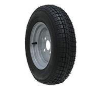 Un 10 "pouces roue de remorque et pneu 145R10 radial 430kgs 84 / 82N 4 goujon 100mm PCD