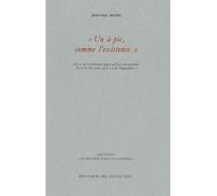 Un à-pic comme l'existence - Jean-Paul Michel - William Blake - broché - Essai