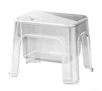 Un ajout amusant à n'importe quelle pièce, le tabouret de rangement pour poupée en peluche offre à la fois confort et organisation efficace des jouets (blanc)