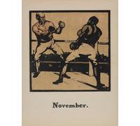 Un Almanach des douze sports ; Boxe (1897) Affiche imprimée par William Nicholson (45,7 x 61 cm)