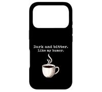 Un Amateur de café Noir drôle, Sombre et amer, Tout comme Mon Humour Coque pour iPhone 17 Pro