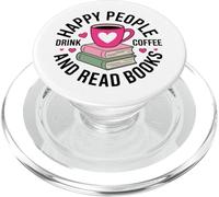 Un Amateur de Livres Accro au café lisant Un Nerd Bibliophile PopSockets PopGrip pour MagSafe