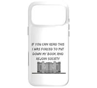 Un Amateur de Livres contraint de déposer Son Livre Rejoin Society Reader Coque pour iPhone 17 Pro Max