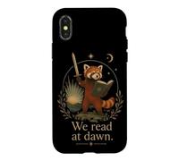 Un Amateur de Livres Fantasy Red Panda Reader Que Nous lisons à l'aube Coque pour iPhone X/XS