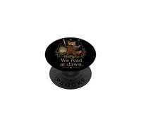 Un Amateur de Livres Fantasy Red Panda Reader Que Nous lisons à l'aube PopSockets PopGrip Adhésif