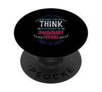 Un ami Imaginaire ou Mes Amis imaginaires pensent Que Je suis spécial PopSockets PopGrip Adhésif