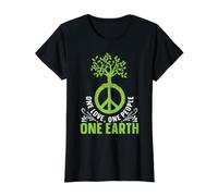 Un Amour, Un Peuple, Une Terre Journée Internationale de la Paix T-Shirt Graphique avec Valeur