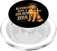 Un Amoureux des Chiens Golden Retriever est béni par Un Golden PopSockets PopGrip pour MagSafe