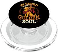 Un Amoureux des Chiens Golden Retriever est béni par Un Golden PopSockets PopGrip pour MagSafe