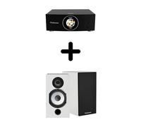 Un Ampli Cabasse AMP 240S + une paire d'enceintes bibliothèque Cabasse Antigua MT32/2