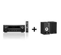 Un ampli Denon DRA-900H Noir + une paire d'enceintes bibliothèque Triangle BR03 Noir
