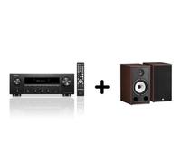 Un ampli Denon DRA-900H Noir + une paire d'enceintes bibliothèque Triangle BR03 Noyer