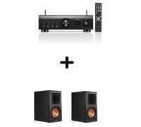 Un ampli Denon PMA-900HNE Noir + une paire d'enceintes bibliothèque Klipsch RP-600M Ebony