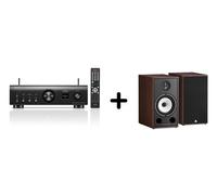 Un ampli Denon PMA-900HNE Noir + une paire d'enceintes bibliothèque Triangle BR03 Noyer