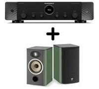 Un ampli Marantz Stéréo 70 Noir + une paire d'enceintes bibliothèque Focal Aria Evo X N°1 Vert Noir E