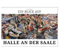 Un aperçu de Halle an der Saale, Version française (Calendrier mural 2026 DIN A3 portrait), Calendrier CALVENDO mensuel