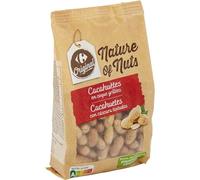 Un apéritif convivial et riche en phosphore avec CARREFOUR ORIGINAL, cacahuètes en coque grillées, le sachet de 400g - Lot de 4