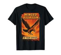 Un Assassin ailé de fauconne à Votre Service | Falconry Design T-Shirt