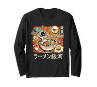 Un Astronaute Mange des Ramen spatiaux pour Hommes, Femmes et Enfants Manche Longue