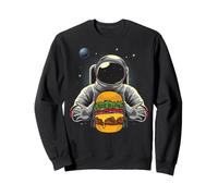 Un Astronaute Mange Un Burger dans l'espace Astronaute Sweatshirt