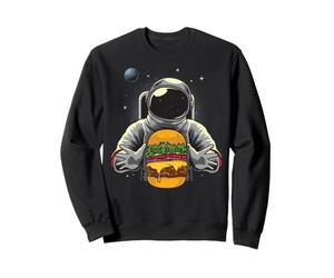 Un Astronaute Mange Un Burger dans l'espace Astronaute Sweatshirt