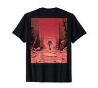 Un Astronaute Solitaire parcourt Un Monde Extraterrestre en ruine T-Shirt