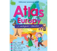 Un atlas de l'Europe avec des autocollants et un poster (Buch auf Polnisch)