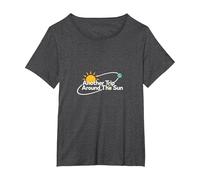 Un Autre Voyage Autour du Soleil Cadeau d'anniversaire pour Homme T-Shirt, Femme Grandes Tailles, Chiné Foncé, 2X