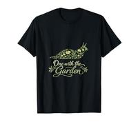 Un avec Le Garden Cottagecore Slug Wildflower Art T-Shirt