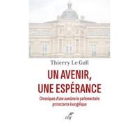 Un avenir, une esperance - chroniques d'une aumonerie parlementaire protestante evangelique Thierry Le Gall (Auteur), Georgina Dufoix (Préface)