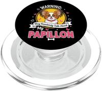 Un Avertissement Amusant pour Les Amoureux des Chiens Pourrait Parler de Mon Papillon PopSockets PopGrip pour MagSafe
