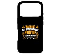 Un Avertissement Peut fournir spontanément Un commentaire sur Un Sportscaster Coque pour iPhone 17 Pro