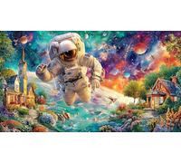 Un Avion de Guerre s'écrase dans Un Village Puzzle 1000 Pièces pour Adultes - en Carton Recyclé - Décoration 38x26cm/1000pcs