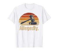Un Avocat drôle, prétendument Avocat, école de Droit, rétro, Coucher de Soleil T-Shirt Graphique avec Valeur, Homme, Blanc, S