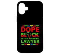 Un Avocat spécialisé dans la Planification successorale de Dope Black Proud Black Attorney Pride Coque pour iPhone 16 Plus
