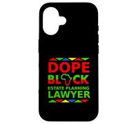 Un Avocat spécialisé dans la Planification successorale de Dope Black Proud Black Attorney Pride Coque pour iPhone 16