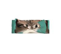Un bandeau à nœud à motif de chat curieux, accessoire pour cheveux de bébé, adapté pour les bébés âgés de 0 à 6 mois ou au quotidien