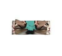 Un bandeau à nœud pour bébé chat curieux pour filles - Bandeau en polyester doux et extensible, parfait pour les nouveau-nés, 0 à 6 mois, cadeau de bébé, accessoire photo