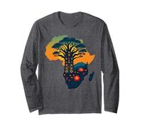 Un baobab enraciné en Afrique | Art tribal du continent africain Manche Longue