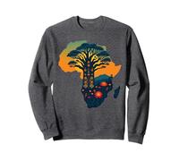 Un baobab enraciné en Afrique | Art tribal du continent africain Sweatshirt