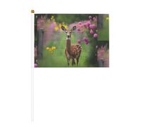 Un beau drapeau à main imprimé recto-verso de 14 x 20,8 cm, adapté pour les activités d'équipe