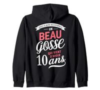 Un Beau Gosse De 10 Ans Cadeau Anniversaire Drôle Sweat à Capuche
