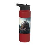 Un beau monde fantastique de château de conte de fées Stainless Steel Insulated Water Bottle