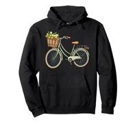 Un Beau vélo rétro avec Le Panier à Fleurs vélo Sweat à Capuche