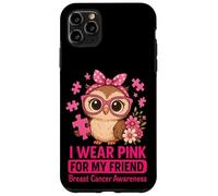 Un bébé Hibou Que Je Porte du Rose pour sensibiliser Mon Amie au Cancer du Sein Coque pour iPhone 11 Pro Max
