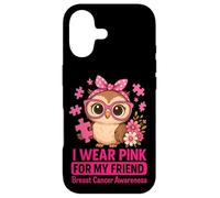 Un bébé Hibou Que Je Porte du Rose pour sensibiliser Mon Amie au Cancer du Sein Coque pour iPhone 17