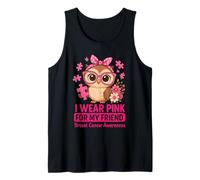 Un bébé Hibou Que Je Porte du Rose pour sensibiliser Mon Amie au Cancer du Sein Débardeur