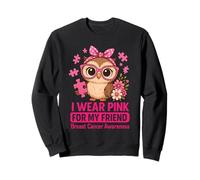 Un bébé Hibou Que Je Porte du Rose pour sensibiliser Mon Amie au Cancer du Sein Sweatshirt